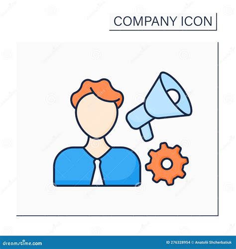 Manager color icon stock vector. Illustration of work - 276328954