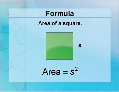 Square Area Formula