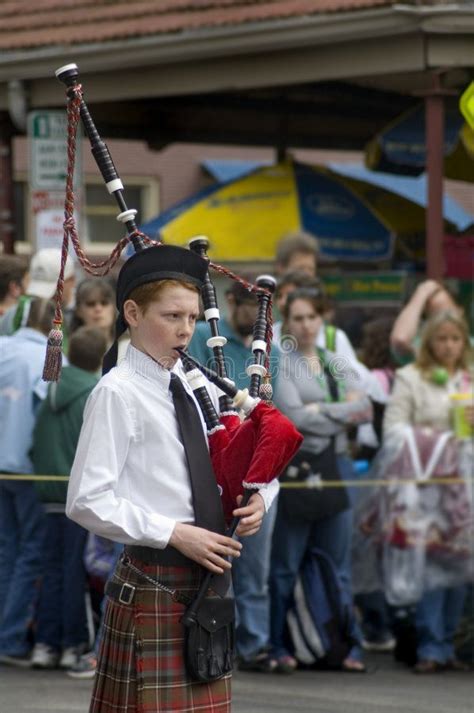 Irish Bagpipe Boy Royalty Free Stock Photo