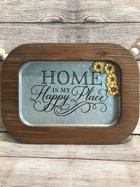 Decorative Metal Tray Vintage Home Decor Etsy Metal Decor Shop