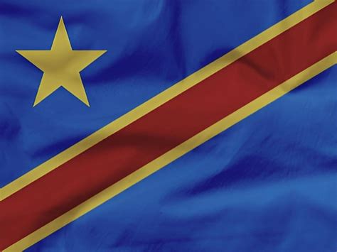 Uma Bandeira Da Rep Blica Democr Tica Do Congo Foto Premium