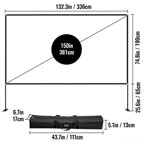 Cran De Projection Avec Support Vevor Toile Oxford