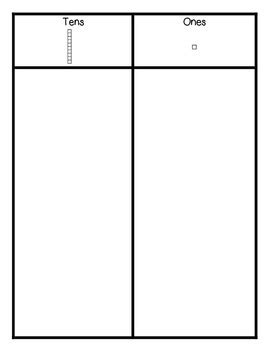 Tens and Ones Chart by Allison Crowson | Teachers Pay Teachers