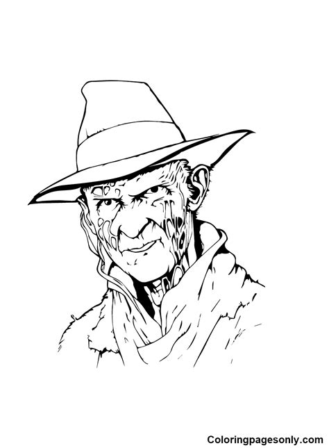 Printable Freddy Krueger Coloring Pages