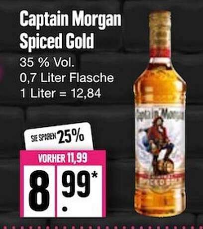 Captain Morgan Spiced Gold Angebot Bei Edeka Prospekte De