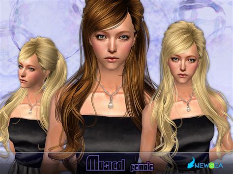 The Sims Resource Newsea Sims2 Hair J042f Musical