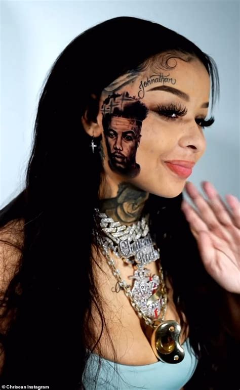 Chrisean Rock Gets New Tattoo Of Baby Daddy Blueface On Her FACE And