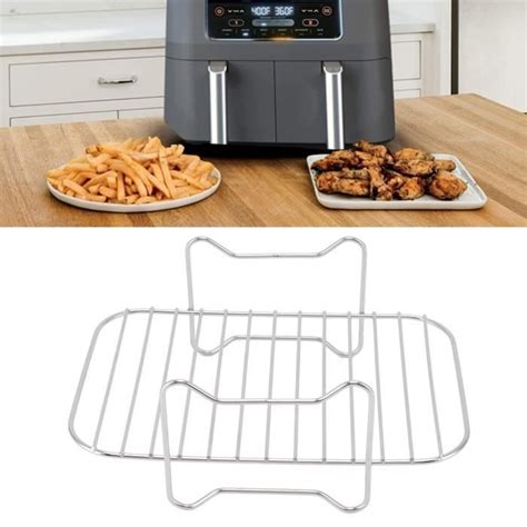 Mxzzand Grille De Friture Friteuse En Acier Inoxydable Support Multi