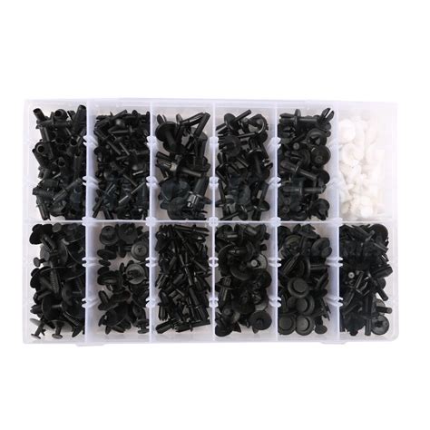 350pcs Car Body Plastic Push Pin Rivet Fasteners Trim Moulding Clips Remover Ebay