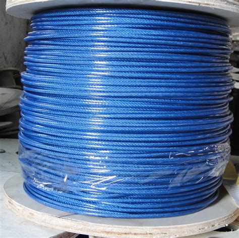 PVC 7X7 Wire Rope 6X7 FC PP Coated Environmentally Friendly Coating