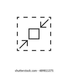 compact size icon vector illustration stock vector royalty