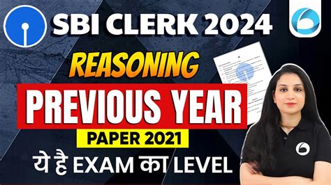 Sbi Clerk Reasoning Previous Year Paper Sbi Clerk Reasoning