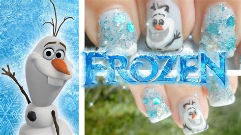 Frozen Olaf Nail Designs