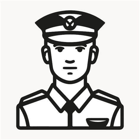 Premium Vector Pilot Icon In Black Outline