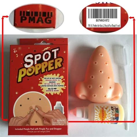 Sensory Fidget Popping Out Pimple Squeeze Nose Trick Toy