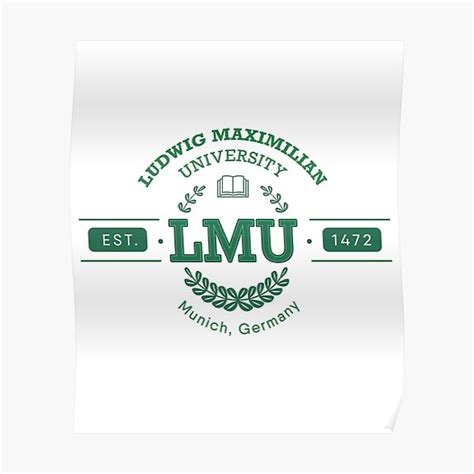 "Ludwig Maximilian University of Munich (LMU)" Poster for Sale by artadon | Redbubble