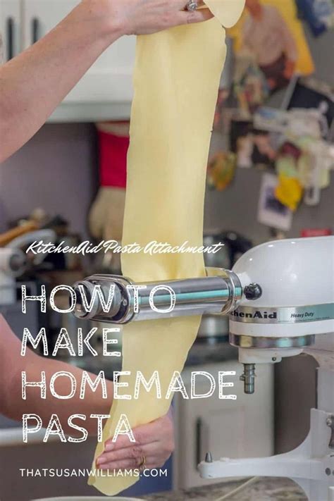 Homemade Pasta Recipe With Kitchenaid Pasta Attachment Homemade Pasta