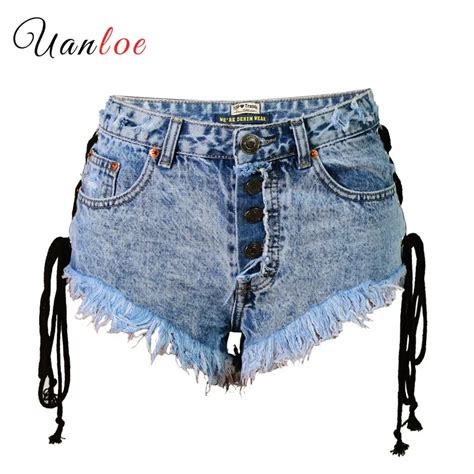 Streetwear 2019 Fashion Denim Shorts Women High Waist Sexy Shorts