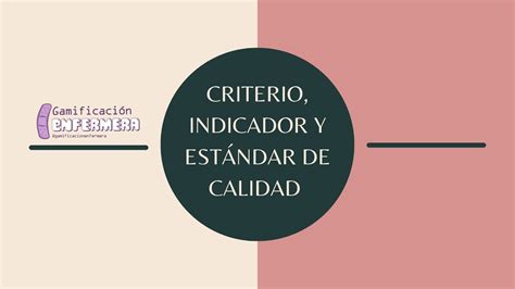 Criterio Indicador Y Estándar De Calidad Gamificación Enfermera Youtube