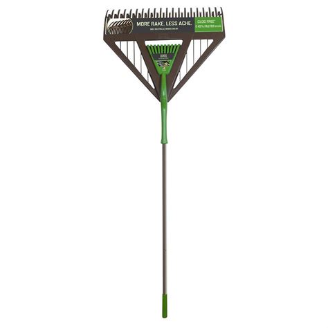 Ames 26 In Dual Tine Poly Leaf Rake Combo 2714000 The Home Depot