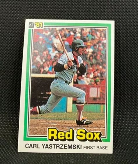 1981 DONRUSS CARL YASTRZEMSKI 94 Red Sox De Boston HOF VG EX EUR