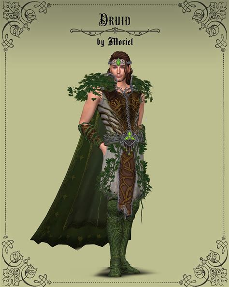 🍃 Druid Set 🍃 Female Druid 2 Outfits With Long Emily Cc Finds