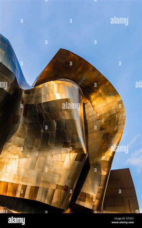 Copper Coloured Curved Facade Of The Museum Of Pop Culture Mopop