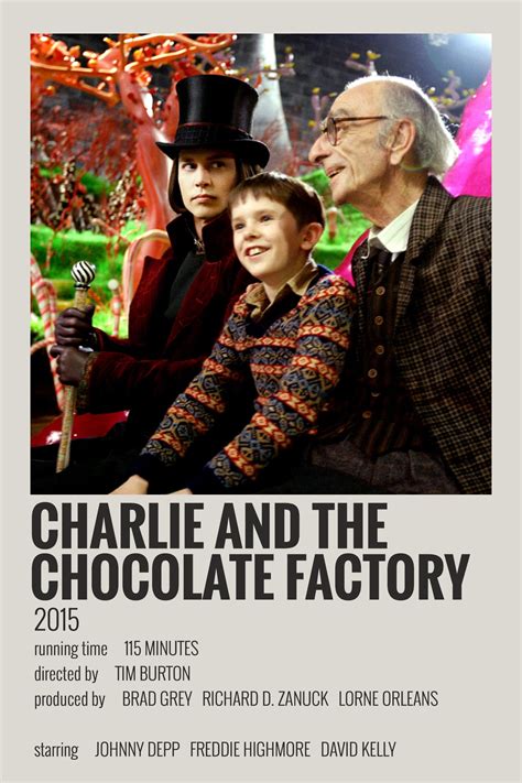 Charlie And The Chocolate Factory Poster Film Posters Minimalist