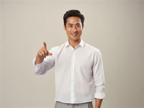 Premium Photo Asian 30 Year Old Man Emotional Dynamic Pose