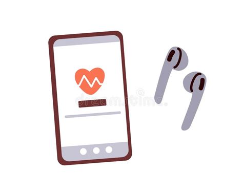 Health And Sport App On Mobile Phone Screen Heart Beat Monitoring