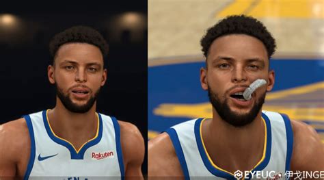 NBA 2K21 Stephen Curry Cyberface Hair And Body Model By Igo Inge