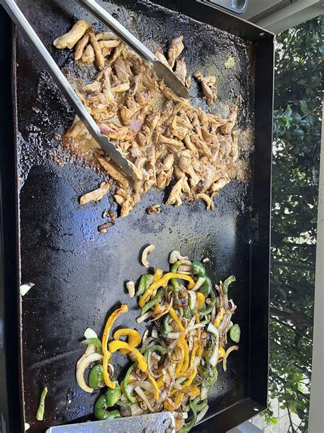 Chicken Fajitas And Street Corn Rblackstonegriddle