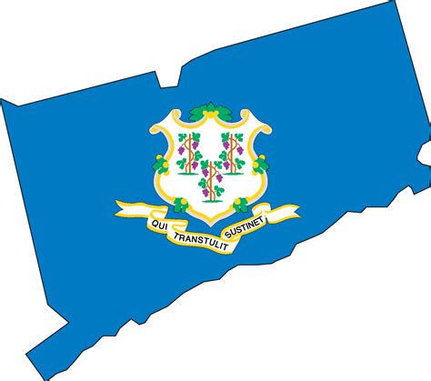 Map And Flag Of Connecticut Logo Vector Ai Png Svg Eps Free Download