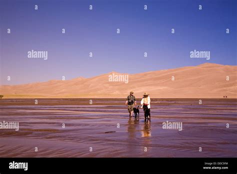 Medano Creek, Great Sand Dunes National Park,near Alamosa, CO, USA ...