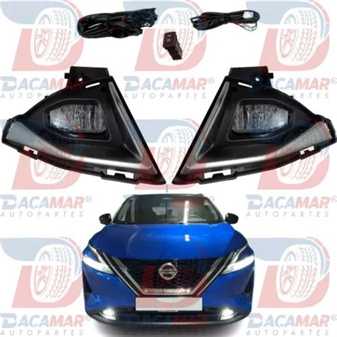 Kit De Neblineros Nissan Qashqai 2023 2024 Con Luces Led Cuotas Sin