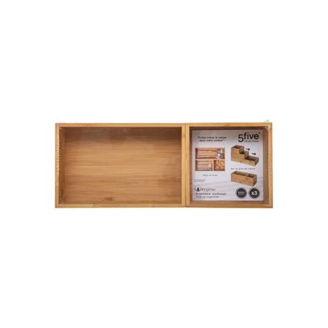 Lot De Organiseurs Tiroirs Wood Cm Naturel