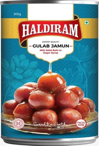 Haldiram Gulab Jamun 1kg Packaging Type Tin Container At 210 Kg In