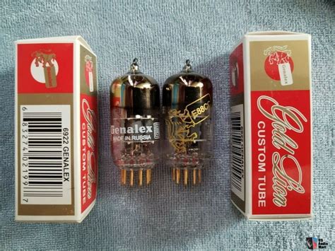 Genalex Gold Lion E88CC 6922 Vacuum Tubes Gold Pins Matched Pair For