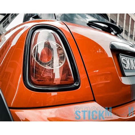 Mini Cooper Custom Wrap Dechrome Racing Stripe Car Accessories