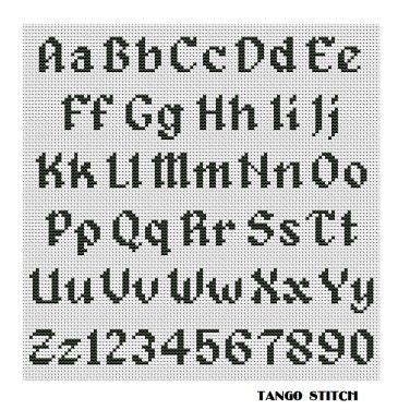 Easy Letters Cross Stitch Hand Embroidery Vintage Alphabet Pattern