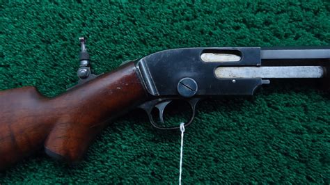 S1075 Savage Model 1914 Pump Action Rifle In Caliber 22 M Merz