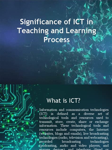 Significance Of Ict In Teaching And Learning Pdf Educational