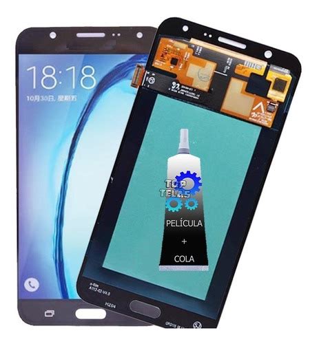 Frontal Tela Display Touch Para J7 J700m Ds Pel Cola Frete grátis