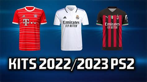 Editar Kits 2022 2023 Real Madrid Bayern München Milan Equipacion