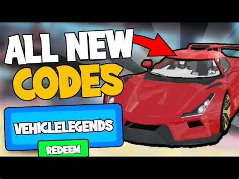 All New Vehicle Legends Codes January Roblox Codes Secret