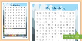 My Identity Worksheet Lehrer Gemacht Twinkl