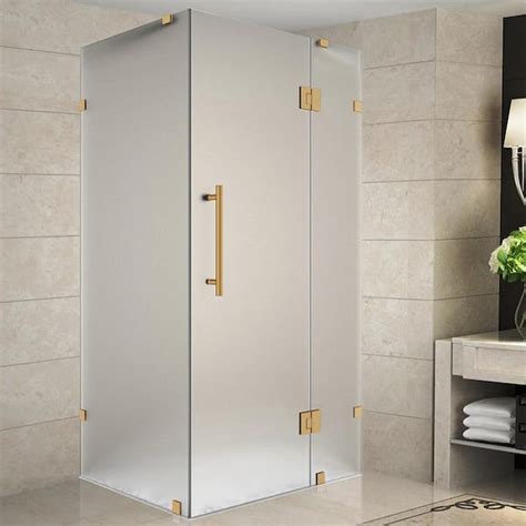 Aston Avalux 34 In X 36 In X 72 In Rectangular Pivot Frameless Corner Shower Enclosure In