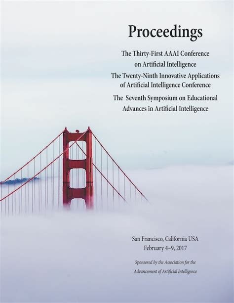 Vol 31 No 1 2017 Thirty First Aaai Conference On Artificial