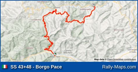 Ss Borgo Pace Stage Map Rallye Sanremo Wrc Rally