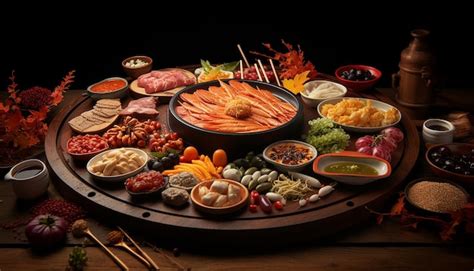 Premium AI Image | Tasty Chuseok festival food advertisement photoshoot ...